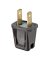 Leviton Easy-To-Wire Residential Thermoplastic Straight Blade Plug 1-15P 20-18 AWG 2 Pole 2 Wire Car