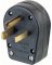 Leviton Commercial Thermoplastic Ground/Straight Blade Plug 5-30P/5-50P 14-6 AWG 2 Pole 3 Wire Boxed