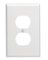 1G WHITE MID OUTLET PLATE wpil-m