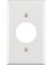 1G Thermo Outlet Wall Plate WHT