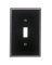 WALLPLATE SWITCH 1G BLK