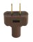 PLUG FLAT 2W 1-15P BROWN