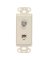 WALLPLATE COAX/PHONE ALM