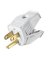 HINGED PLUG 15A WHITE