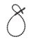 Cable Tie Bead8"blk Bg15