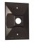 Recept Cover 1g 1-hole 1/2" Brz