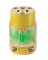 Leviton Commercial and Residential Vinyl Lighted Lighted Connector 5-15R 18-12 AWG 2 Pole 3 Wire Bul