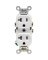 RECEPTACLE WHITE 20A