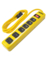 6 OUTLET POWER STRIP YELLOW JCKT