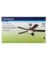 CEILING FAN BRS NCKL 52"