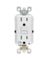 AUDIBLE OUTLET  15A WHT