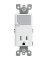 Leviton Decora 15 amps 125 V White Outlet/Guide Light 5-15R 1 pk