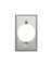 WALLPLATE RECEPT 1G ALUM