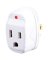 WALL TAP 1OUTLT 350J WHT