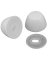 TOILET BOLT CAPS ROUND WHITE