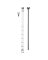 POP-UP ROD MTL CP 8"L