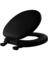 Black Round Soft Toilet Seat