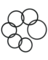 6PC Medium Rubber O-Ring Kit