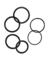 6PC Small Rubber O-Ring Kit