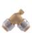 1/2 Brass PTC 90* Elbow w/Drain