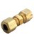 ATC 1/8 in. Compression X 1/8 in. D Compression Yellow Brass Union