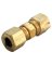 ATC 3/16 in. Compression X 3/16 in. D Compression Yellow Brass Union