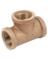 TEE RED BRASS 3/4"FPT