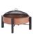 FIREPIT WD RND STL 30"