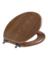 Round Oak Wood Toilet Seat