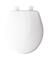 White Round Plastic Toilet Seat