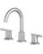 Nickel Widespread Sink Faucet