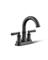 Facile Black 2H Lav Sink Faucet
