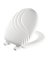 White Wood Round Toilet Seat