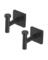 DBL ROBE HOOK MT BLK 2PK