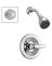 SGL HNDL CHROME SHOWER FAUCET