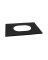 6" ADJ BLACK CEILING PLATE