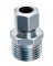 Ace 1/2 in. MPT  T X 3/8 in. D Compression  Brass Straight Connector