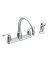 Moen Banbury Two Handle  Chrome Kitchen Faucet Side Sprayer Included