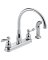 Delta Two Handle  Chrome Kitchen Faucet Side Sprayer Included