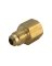 JMF Company 3/8 in. Flare  T X 1/4 in. D FPT  Brass Adapter