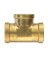 PIPE TEE 3/8" BRASS LF