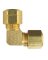 JMF Company 1/4 in. Compression  T X 1/4 in. D Compression  Yellow Brass Elbow