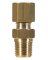 JMF Company 1/4 in. Compression  T X 1/8 in. D MPT  Brass Connector
