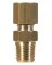 JMF Company 3/8 in. Compression  T X 1/2 in. D Male  Brass Connector
