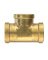 JMF Company 3/8 in. FPT  T X 3/8 in. D FPT  Brass Tee
