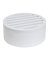 NDS 4 in. White Round PVC Drain Grate