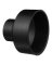 Charlotte Pipe 2 in. Hub  T X 3 in. D Hub  ABS Coupling