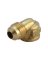 JMF Company 3/8 in. Flare  T X 3/8 in. D FPT  Brass 90 Degree Elbow