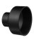 Charlotte Pipe 4 in. Hub  T X 2 in. D Hub  ABS Coupling