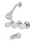 OakBrook 3-Handle Chrome Tub and Shower Faucet